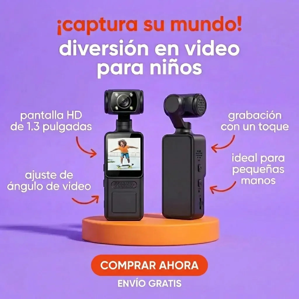 Mini cámara con estabilizador