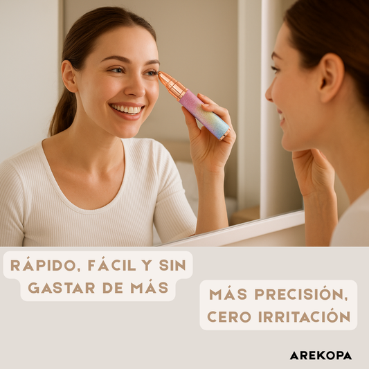 Depilador facial y de cejas 2en1