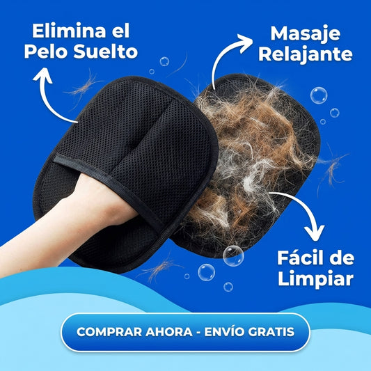 Guante quita pelos para mascotas