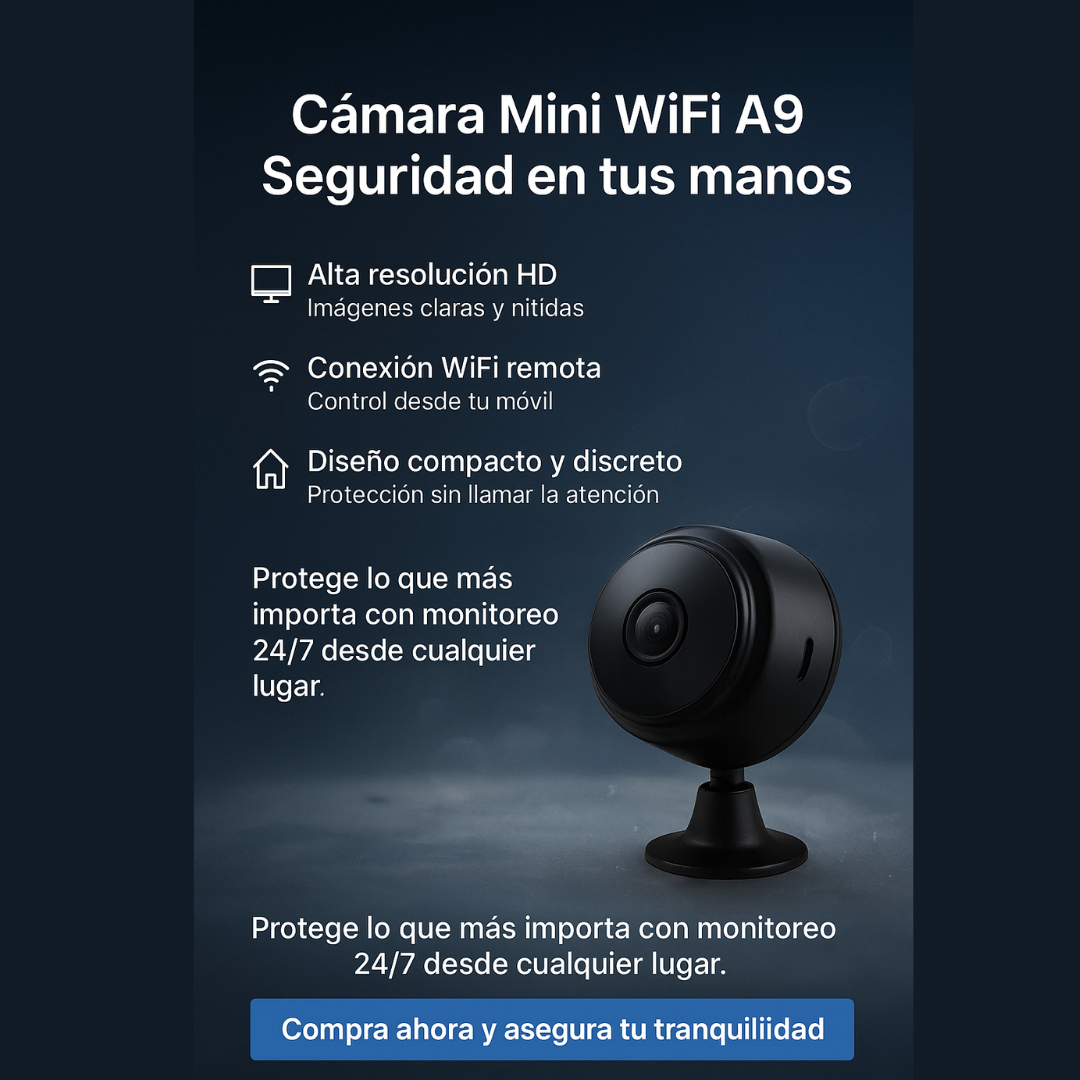 MINI CAMARA WIFI A9 HD 2AVVA-SXT *FTYCAM