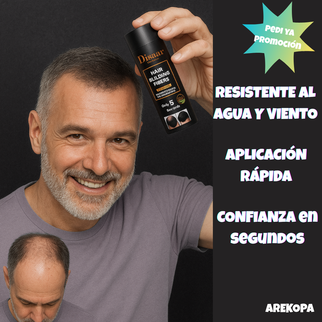 FIBRA CAPILAR para engrosar el cabello.